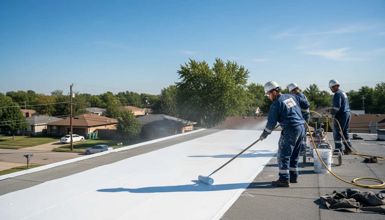 Commercial roof coating in Cross Plains, TX near me